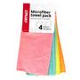 Microfiber towel pack 4 pcs. 30x30 cm Cwash-02 AMIO-01046, AMiO 5903293010464