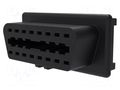 Connector: diagnostic OBD II; black; 10A; Insulation: polyamide SCHÜTZINGER OBDBU7632AU12V-SW
