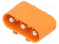 Connector: DC supply; socket; male; LC; 20A; 1kV; PIN: 3; straight AMASS LCC30PB-M