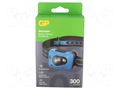 Torch: LED headtorch; IPX4; waterproof; 35lm,300lm GP GP-CH44