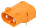 Connector: DC supply; socket; male; LC; 20A; 1kV; PIN: 2; angled 90° AMASS LCB30PW-M