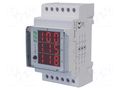 Ammeter; digital,mounting; True RMS; for DIN rail mounting; LED F&F DMA-3RMS-CT