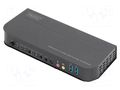 Device: KVM switch; black; HDCP 2.2,HDMI 2.0,USB 2.0,USB 3.0 DIGITUS DS-12874