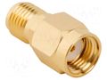 Adapter; RP-SMA male,RP-SMA female; Insulation: PTFE; 50Ω; brass AMPHENOL RF 132171RP-RP