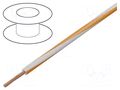 Wire; FLRY-B; 1x0.35mm2; stranded; Cu; PVC; white-orange; 60V; 100m BQ CABLE FLRY-B0.35-WH/OR