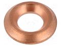 Mount.elem: gasket; Gasket: copper; Øout: 11mm; Øint: 5.5mm PNEUMAT 257.02