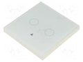 Touch switch; 200÷240VAC; No.of butt: 2; white; tempered glass MOES WRS-EU2-WH-MS
