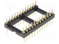 Socket: integrated circuits; DIP24; Pitch: 2.54mm; precision; THT ADAM TECH TMC-624-1-G