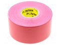 Tape: duct; W: 48mm; L: 25m; Thk: 0.25mm; red; natural caoutchouc ANTICOR ANC-118-48-25RD