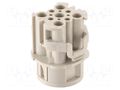 Connector: circular; female; contact insert; Han® F+B; PIN: 9 HARTING 09155083101
