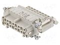 Connector: HDC; contact insert; female; 16A; 500V; Han E® AV; 16+PE HARTING 09330164735