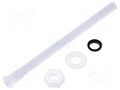 Fiber for LED; Ø5mm; L: 56mm; round; Front: convex; IP67 BIVAR PLTR5-56MM-PR1
