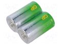 Battery: alkaline; C; 1.5V; non-rechargeable; Ø26x50mm; 2pcs. GP BAT-LR14/GPTSUP-S2