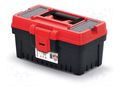 Chest; tool case; black-red; polymer; EVO; 296x177x155mm; 10kg KISTENBERG KEV3020-3020