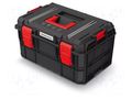Chest; tool case; black; polymer; X BLOCK TECH; 546x380x307mm KISTENBERG KXB604030G-S411