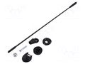 Antenna; car top,automotive; 0.41m; AM,FM; Ømount.hole: 10.2mm MTA 15-7657019