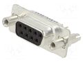 Connector: D-Sub; PIN: 9; socket; female; on PCBs; THT; UNC 4-40 CONEC 164A16669X