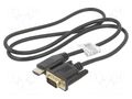 Accessories: connection cable; black; 1m; HDMI plug,VGA RASPBERRY PI SC0733