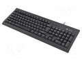 Keyboard; black; USB A; ES layout,wired; ergonomic,Smart ID NATEC NKL-2052