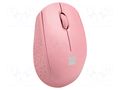 Mouse; pink; USB A; wireless,optical; No.of butt: 3; 10m NATEC NMY-2002