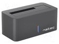 Docking station; PnP and Hot Swap,LED status indicator; black NATEC NSD-0954
