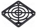 Guard; plastic; 60x60mm; Body dim: 60x60x6.3mm; Ø4.6mm TQSolution FANCV-10VB