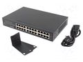 Switch Ethernet; IEC C14,RJ45 socket x24; Gigabit Ethernet LANBERG RSGE-24