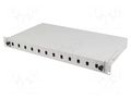 Fiber patch panel; grey; Number of ports: 12; Standard: 19" LANBERG FOP1-12SS-LDS