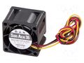 Fan: DC; axial; 12VDC; 36x36x28mm; 33m3/h; 58.5dBA; ball; 19000rpm SANYO DENKI 9GV3612P3J03