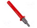 Measuring tip; 36A; red; Tip diameter: 4mm; Socket size: 4mm HT INSTRUMENTS HTI-HA40400R