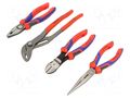 Tools set: pliers; in a foam tray KNIPEX KNP.002001V15