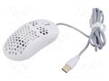 Mouse; white,red; USB A; wireless,optical,wired; 1.8m; 600mAh; 6h SAVIO GM-RIFTWHITE