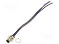 Connector: M12; socket; male; 16A; 63V; PIN: 4; IP67; straight; cables LUTRONIC 1230-04L-T16CW-02M