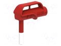 Adapter; 4A; red; Tip diameter: 6mm; Socket size: 4mm; MGP ELECTRO-PJP PJPMGP6-0-IEC-R