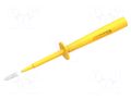 Measuring tip; 16A; yellow; Socket size: 4mm; L: 140.4mm ELECTRO-PJP PJP402-IEC-J
