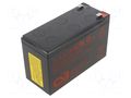 Re-battery: acid-lead; 12V; 9Ah; AGM; Body dim: 150.9x64.8x94.3mm CSB BATTERY ACCU-UPS12460F2