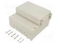 Enclosure: wall mounting; X: 166mm; Y: 161mm; Z: 93mm; ABS; grey; IP65 GAINTA DC001LGNO