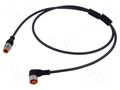 Cable: for sensors/automation; PIN: 4; 1m; plug; 30VDC; 4A; RST; IP67 LUMBERG AUTOMATION RST4RKWTLP42251M