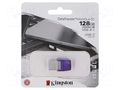 Pendrive; USB 3.2 Gen 1; 128GB; R: 200MB/s; violet; USB A,USB C KINGSTON TECHNOLOGY DTDUO3CG3/128GB