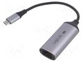 USB to Ethernet adapter; USB 3.2 Gen 1; grey; 150mm LOGILINK UA0456