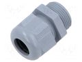 Cable gland; PG16; polyamide; grey ILME ILME-ASC16I