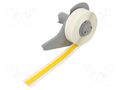 Tape; 9.53mm; 15.24m; yellow; self-adhesive; -40÷82°C BRADY BRADY-321867