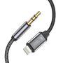Tech-Protect UltraBoost audio Lightning / mini jack 3.5mm cable 1m - black, Tech-Protect 5906203697113 5906203697113