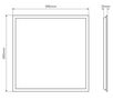 LED panelis 36W, 60x60cm, 3600lm, 100lm/W, neitrāli balts 4000K, LED line LITE 200197 5905378200197