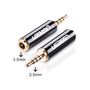 UGREEN 20501 Adapteris no 2,5 mm micro jack spraudņa uz 3,5 mm mini jack ligzdu (pelēks) UGREEN/20501 6957303825011