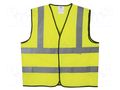 Reflection waistcoat; Size: XL; yellow; Mounting: bur AVIT AV-13100