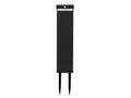 Saules dārza gaisma 3000K 220lm 2Ah USB-C Square IP54 Black PRIME 218123 5905378218123