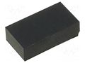 Self-adhesive foot; H: 4mm; black; rubber; W: 13mm; L: 7mm FIX&FASTEN FIX-SF-130740
