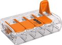 Universālais vadu savienojums COMPACT 5x0.14-4mm² 450V 32A WAGO 221-415 4055143234658