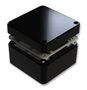 ENCLOSURE, ALU, BLK, 125X125X80MM, IP68 487-121208E-68